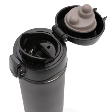 Logo trade advertising products image of: Metallic easy lock vacuum mug
