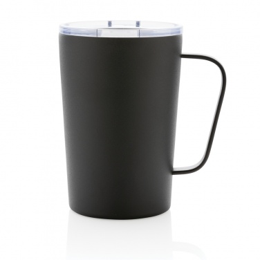 Logo trade corporate gifts image of: RCS Recycled stainless steel modern vacuum mug with lid