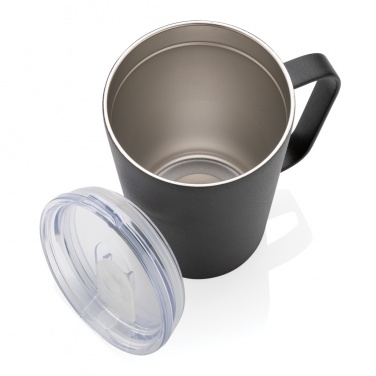 Logotrade corporate gift picture of: RCS Recycled stainless steel modern vacuum mug with lid