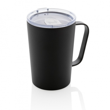 Logotrade corporate gift image of: RCS Recycled stainless steel modern vacuum mug with lid