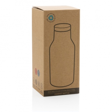 Logotrade promotional giveaway picture of: RCS Recycled stainless steel compact bottle