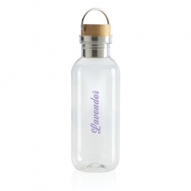 Logotrade promotional product image of: RCS RPET bottle with bamboo lid and handle