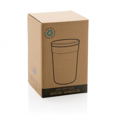 Logotrade business gift image of: GRS certified recycled PP mug with bamboo lid