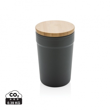 Logotrade corporate gift picture of: GRS certified recycled PP mug with bamboo lid