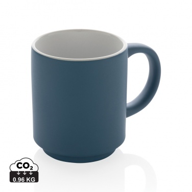 Logo trade business gifts image of: Ceramic stackable mug 180ml