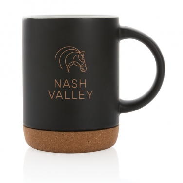 Logo trade promotional gifts picture of: Ceramic mug with cork base 280ml