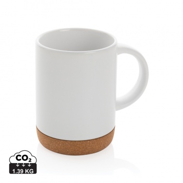 Logo trade promotional merchandise image of: Ceramic mug with cork base 280ml