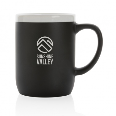 Logo trade promotional gift photo of: Ceramic mug with white rim 300ml