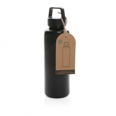 Logo trade promotional giveaways image of: RCS certified recycled PP water bottle with handle