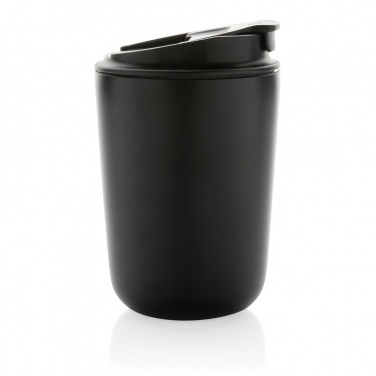 Logo trade corporate gifts image of: Cuppa RCS re-steel vacuum tumbler with lanyard