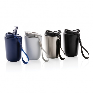 Logo trade promotional items picture of: Cuppa RCS re-steel vacuum tumbler with lanyard