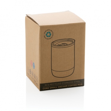 Logotrade promotional giveaways photo of: RCS Re-steel cork small vacuum coffee mug