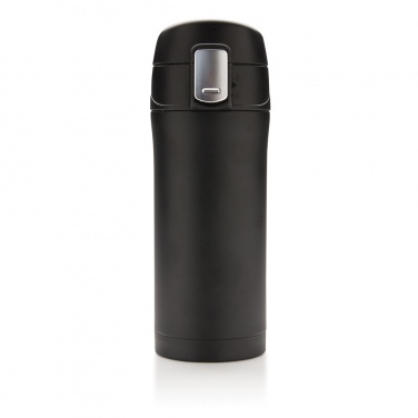 Logo trade corporate gifts image of: RCS Recycled stainless steel easy lock vacuum mug