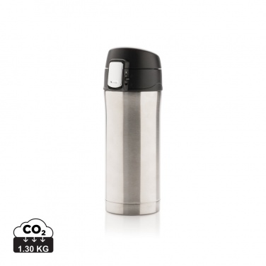 Logotrade promotional product picture of: RCS Recycled stainless steel easy lock vacuum mug