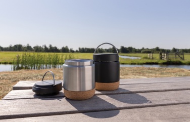 Logo trade promotional giveaways picture of: Savory RCS certified recycled stainless steel foodflask