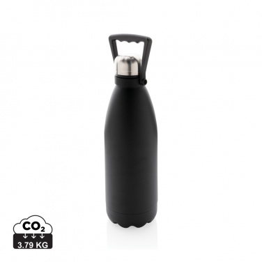 Logotrade promotional item picture of: RCS Recycled stainless steel large vacuum bottle 1.5L