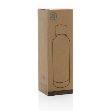 Logotrade advertising product picture of: Wood RCS certified recycled stainless steel vacuum bottle