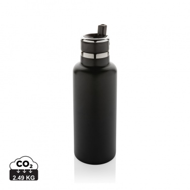 Logo trade promotional merchandise photo of: Hydro RCS recycled stainless steel vacuum bottle with spout