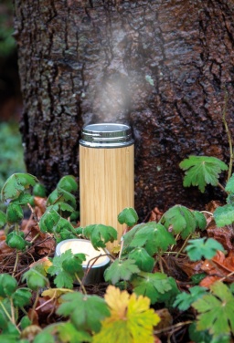 Logo trade advertising product photo of: Leak proof bamboo vacuum bottle