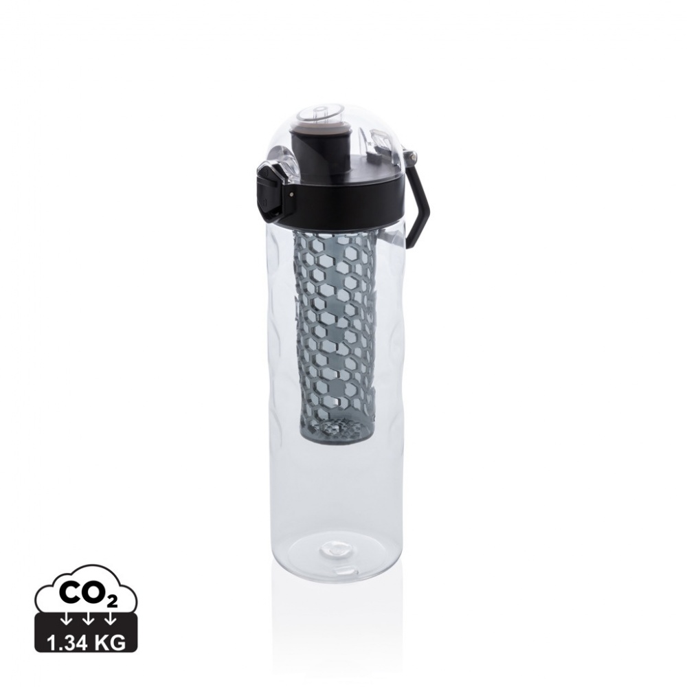 Logo trade promotional giveaways image of: Honeycomb lockable leak proof infuser bottle