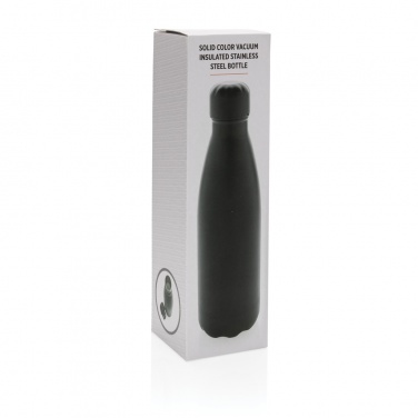 Logo trade promotional merchandise photo of: Solid colour vacuum stainless steel bottle 500 ml