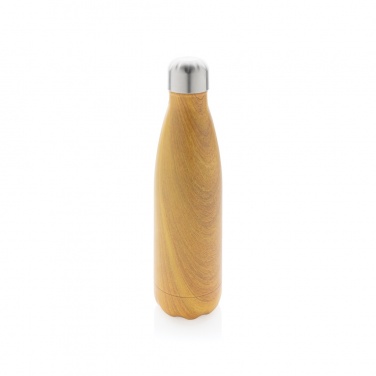Logotrade promotional merchandise photo of: Vacuum insulated stainless steel bottle with wood print