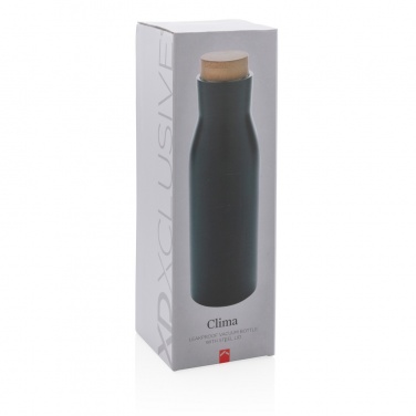 Logo trade advertising product photo of: Clima leakproof vacuum bottle with steel lid