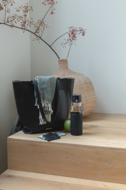Logotrade business gift image of: Ukiyo glass hydration tracking bottle with sleeve