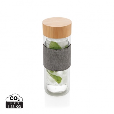 Logo trade promotional product photo of: Impact double wall borosilicate glass bottle