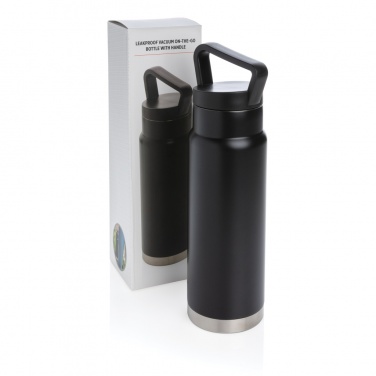 Logo trade promotional gifts picture of: Leakproof vacuum on-the-go bottle with handle