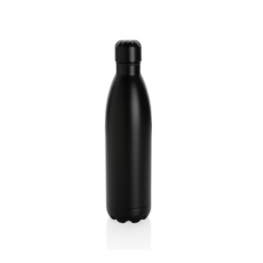 Logo trade business gifts image of: Solid colour vacuum stainless steel bottle 750ml
