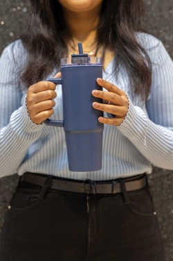 Logotrade corporate gift image of: Tana RCS plastic tumbler with handle 900ml