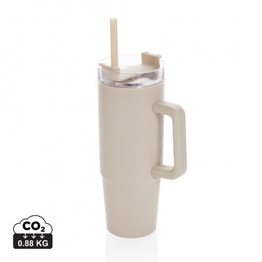 Logotrade promotional products photo of: Tana RCS plastic tumbler with handle 900ml