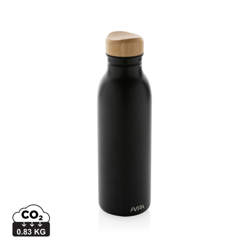 Logo trade promotional giveaway photo of: Avira Alcor RCS Re-steel single wall water bottle 600 ML