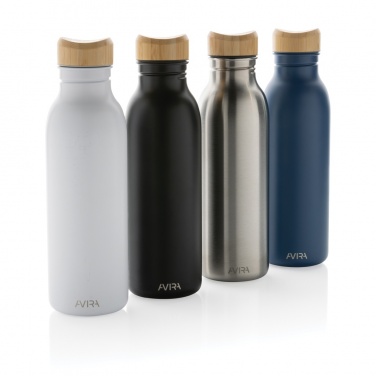 Logo trade promotional merchandise image of: Avira Alcor RCS Re-steel single wall water bottle 600 ML