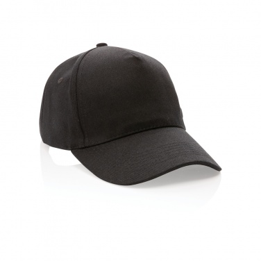 Logo trade corporate gift photo of: Impact 5panel 280gr Recycled cotton cap with AWARE™ tracer