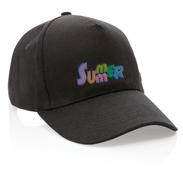 Logo trade promotional items picture of: Impact 5panel 280gr Recycled cotton cap with AWARE™ tracer