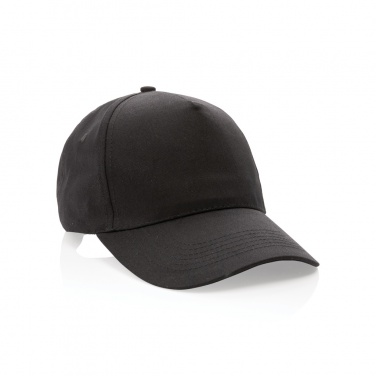 Logo trade promotional gift photo of: Impact 5 panel 190gr Recycled cotton cap with AWARE™ tracer
