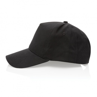 Logo trade business gift photo of: Impact 5 panel 190gr Recycled cotton cap with AWARE™ tracer