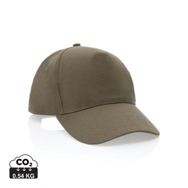 Logotrade promotional gifts photo of: Impact 5 panel 190gr Recycled cotton cap with AWARE™ tracer
