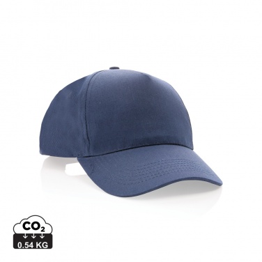 Logo trade corporate gifts picture of: Impact 5 panel 190gr Recycled cotton cap with AWARE™ tracer