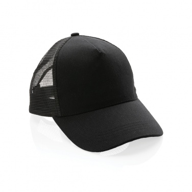Logotrade corporate gift picture of: Impact AWARE™ Brushed rcotton 5 panel trucker cap 190gr