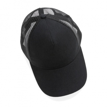 Logotrade promotional giveaway picture of: Impact AWARE™ Brushed rcotton 5 panel trucker cap 190gr