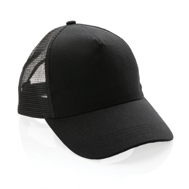 Logotrade promotional item image of: Impact AWARE™ Brushed rcotton 5 panel trucker cap 190gr
