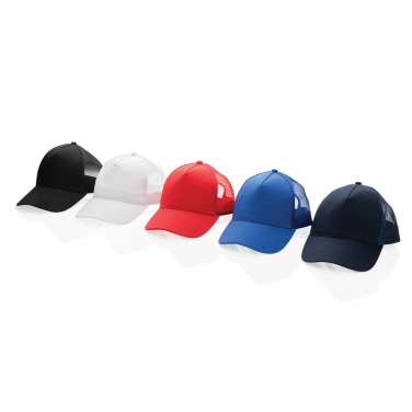 Logotrade corporate gifts photo of: Impact AWARE™ Brushed rcotton 5 panel trucker cap 190gr