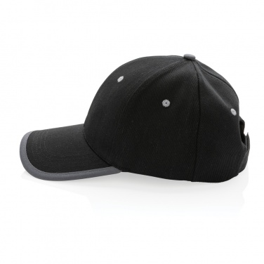 Logo trade corporate gifts image of: Impact AWARE™ Brushed rcotton 6 panel contrast cap 280gr