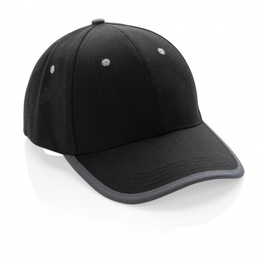 Logo trade promotional merchandise image of: Impact AWARE™ Brushed rcotton 6 panel contrast cap 280gr