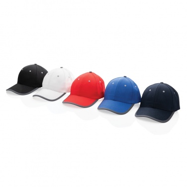 Logo trade promotional giveaways picture of: Impact AWARE™ Brushed rcotton 6 panel contrast cap 280gr