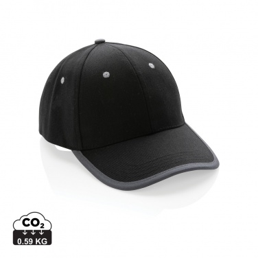 Logotrade promotional products photo of: Impact AWARE™ Brushed rcotton 6 panel contrast cap 280gr