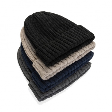 Logotrade promotional product picture of: Kennedi AWARE™ Polylana® beanie with large rib